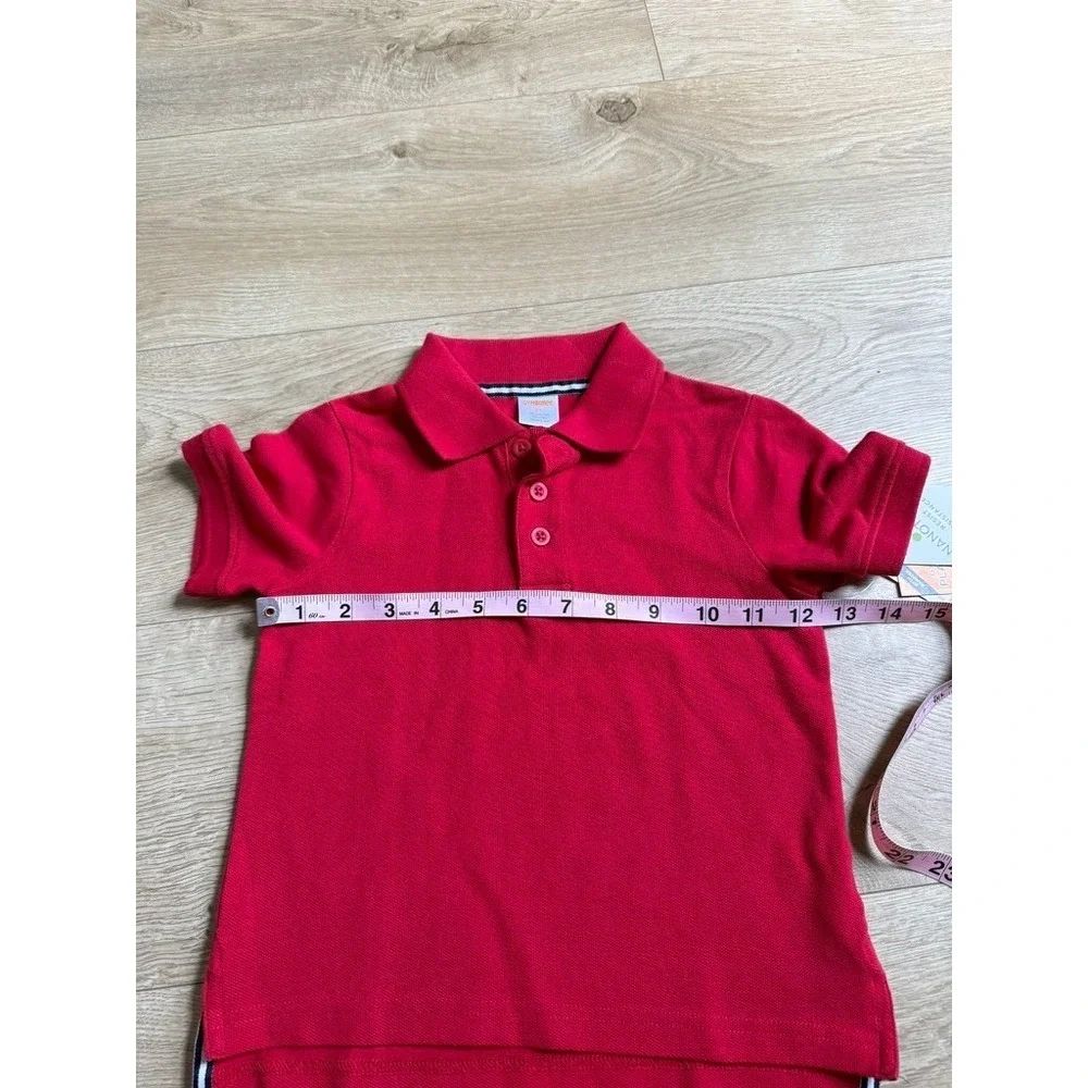 NWT Boys Kids Gymboree playproof uniforms nanotex short sleeve red polo size 2T‎